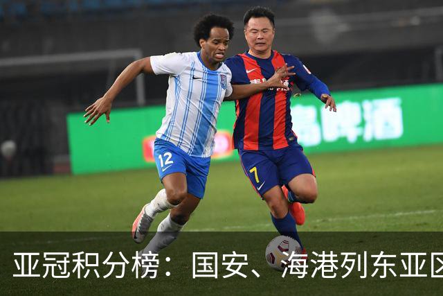 亚冠积分榜：国安、海港列东亚区第5、第8位， 日本三队居前三